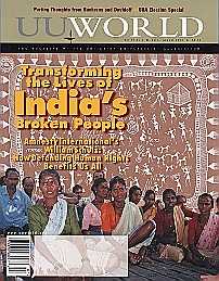 Cover, July/August 2001 UU World: India's Broken People 