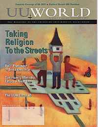 Cover, September/October 2001 UU World: Taking Religion to the Streets 