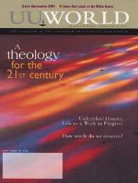 Cover, November/December 2001 UU World: Theology for the 21st Century 