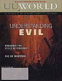 Cover, January/February 2002 UU World: Understanding Evil 