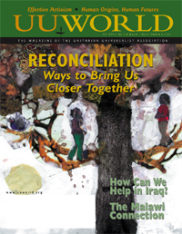  Cover, March/April 2004 UU World: Reconciliation