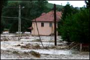 Floodwaters in Transylvania