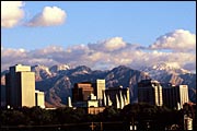 ﻿The skyline of Salt Lake City, Utah